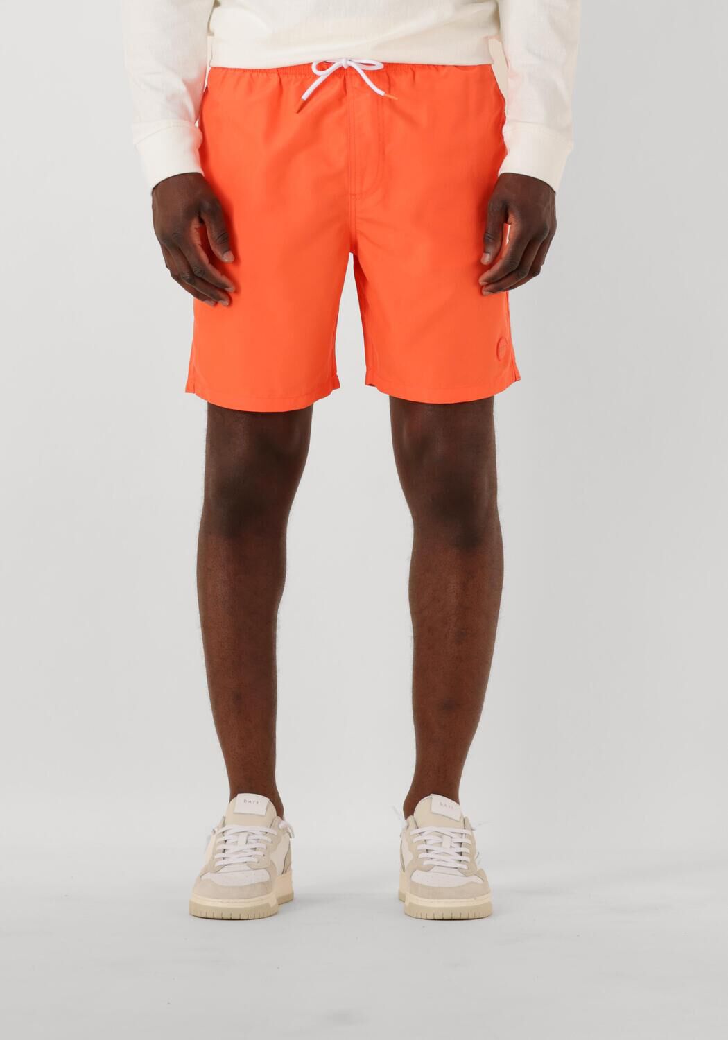SHIWI Heren Zwembroeken Men Mike Swim Shorts 7 Inch Solid Oranje
