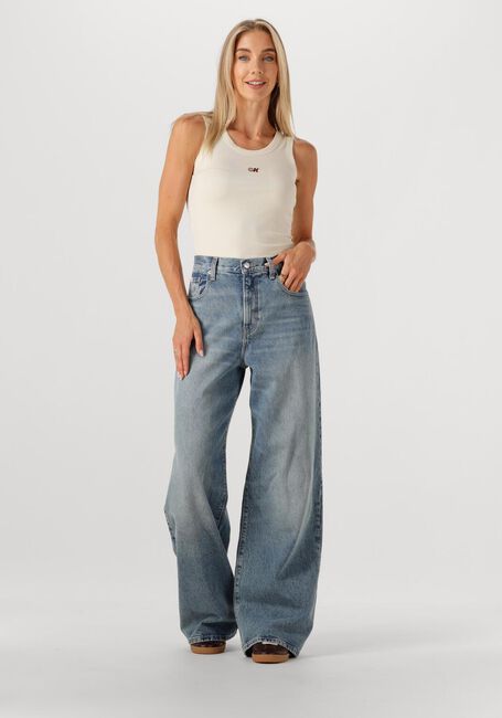 Ecru CALVIN KLEIN Top A-MODAL RIB TANK - large