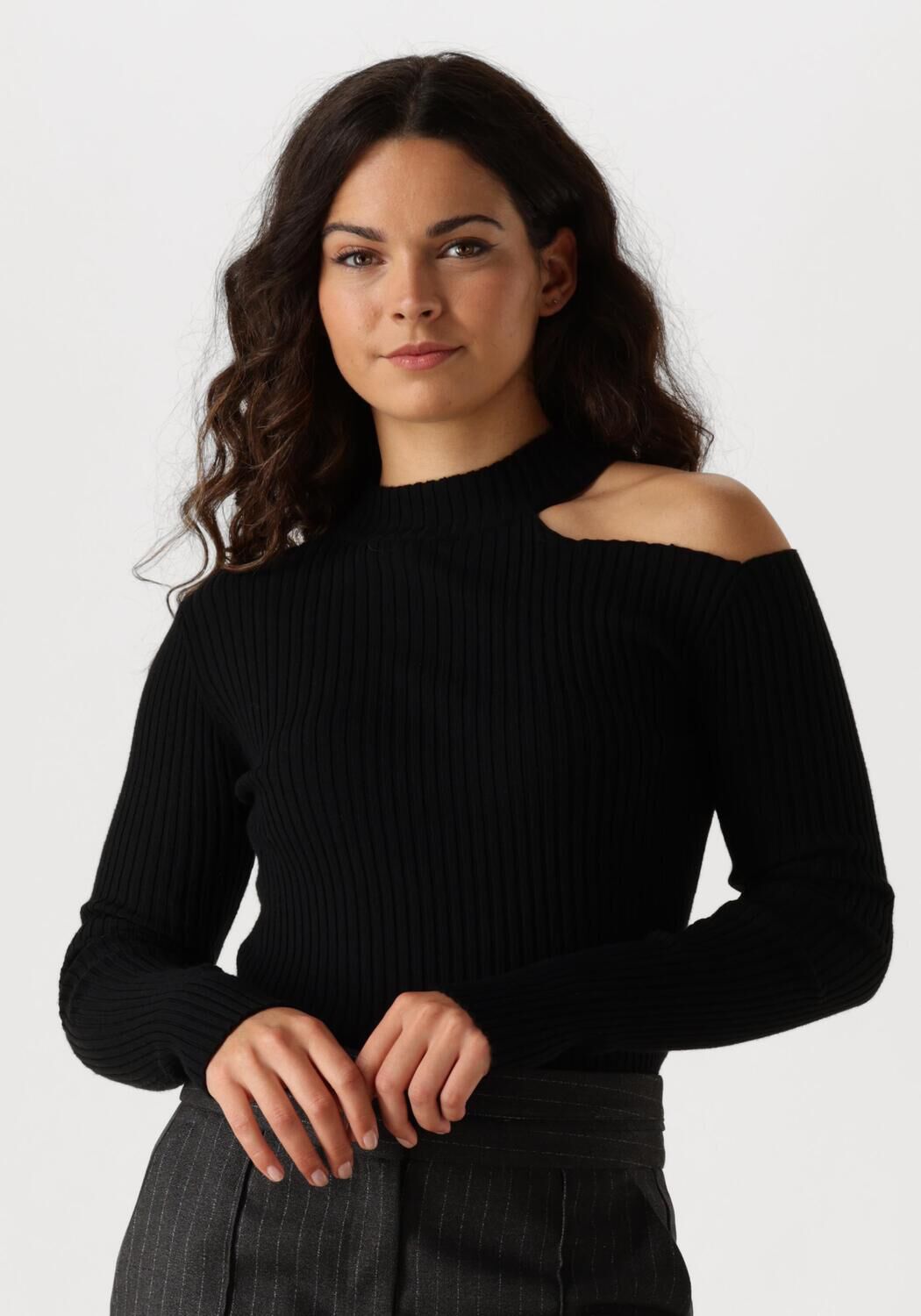 AAIKO Dames Tops & T-shirts Anouk Vis 321 Zwart