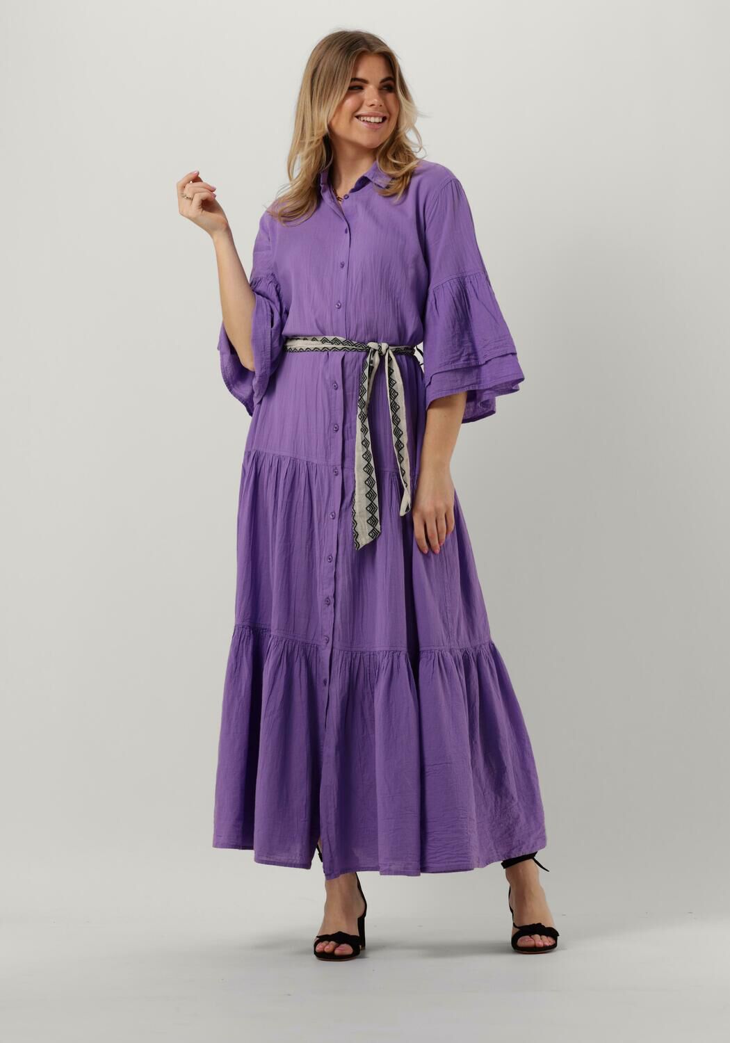 Paarse zomerjurk sales