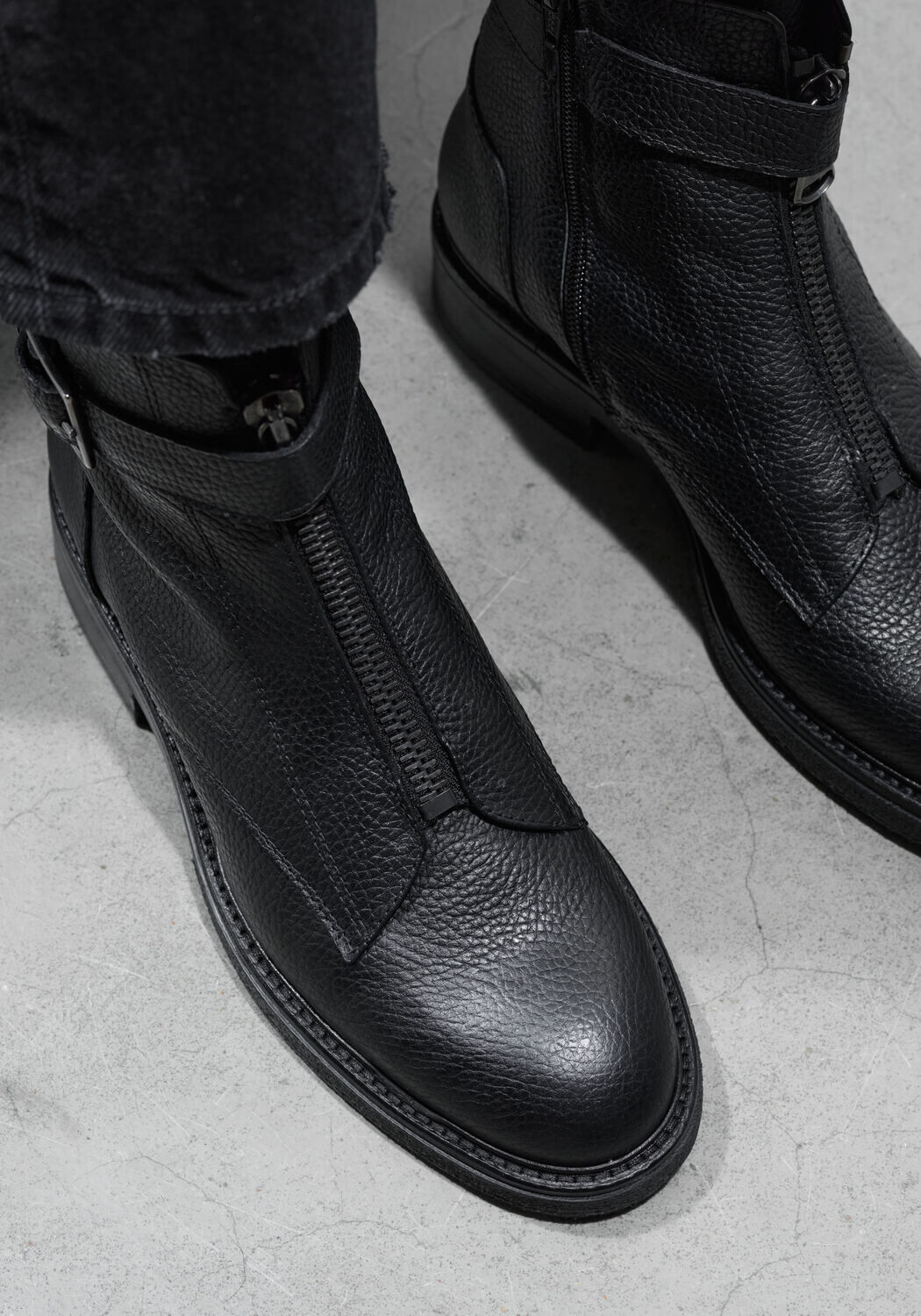 Zwarte LINA LOCCHI Enkelboots 09-223 - large