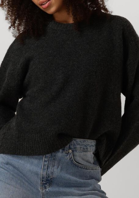 Grijze NEO NOIR Trui DETRI SOLID KNIT BLOUSE - large