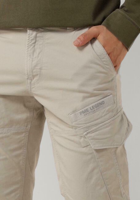 Lichtgrijze PME LEGEND Cargobroeken NORDROP CARGO STRETCH TWILL - large