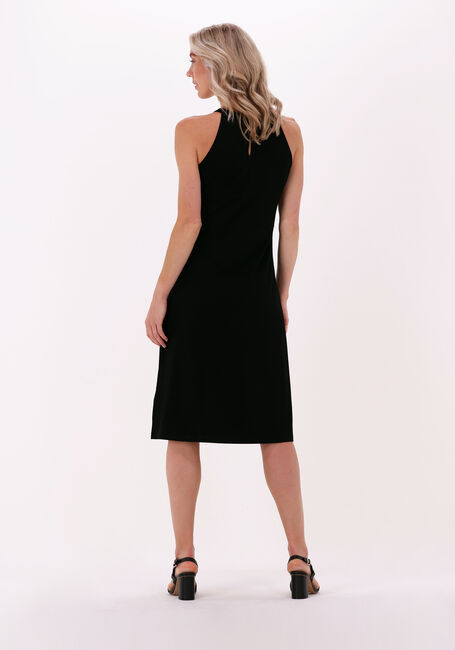 Zwarte JANSEN AMSTERDAM Midi jurk DRESS V570 - large