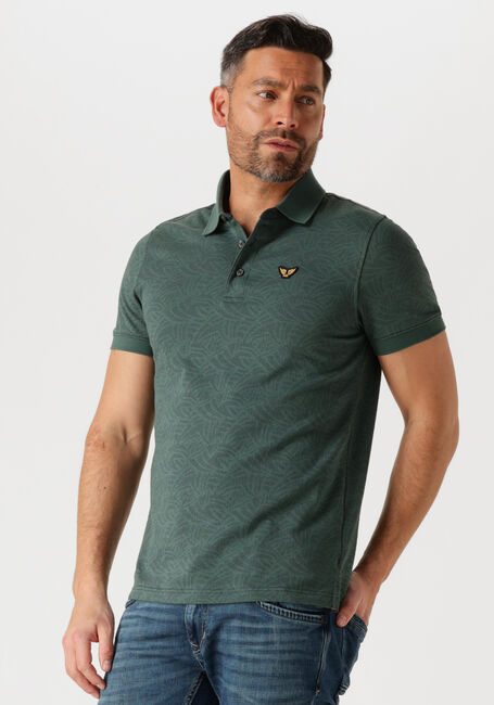 Groene PME LEGEND Polo SHORT SLEEVE POLO JACQUARD JERSEY - large