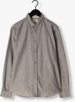 Bruine ANERKJENDT Casual overhemd AKLOUIS L/S LINEN SHIRT