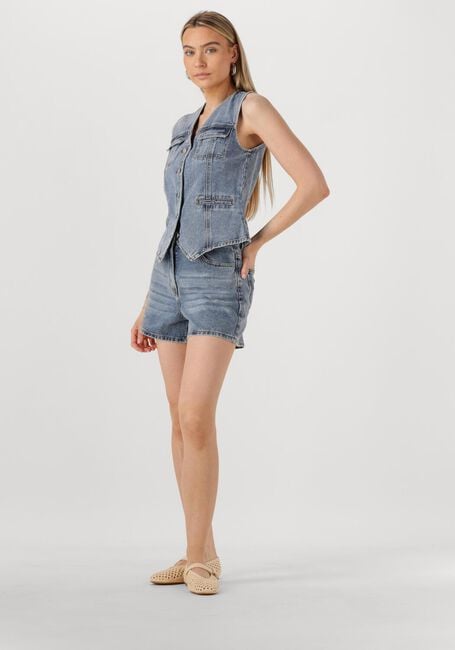 Blauwe ROUGE EDIT Shorts ROUJOLIE HW WF DENIM SHORTS - large