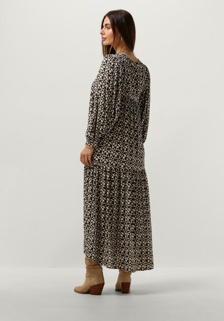 Zwarte BY-BAR Maxi jurk HAYLEY GRAPHIC DRESS - large