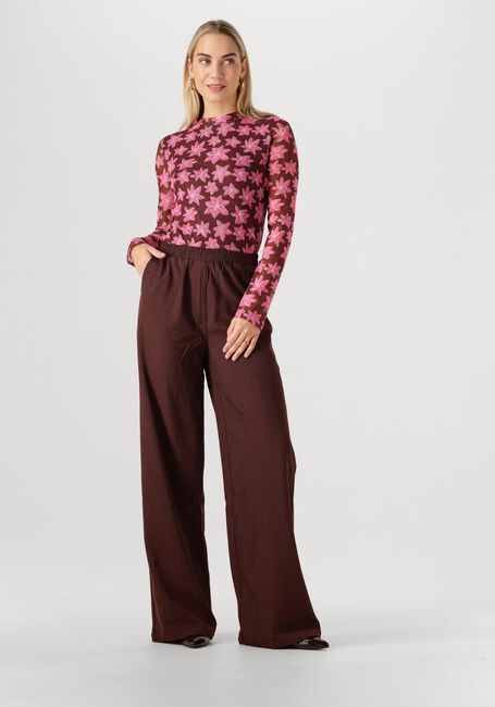 Bruine YDENCE Wijde broek PANTS YADE TALL - large