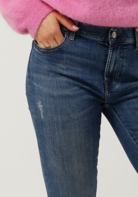 Donkerblauwe 7 FOR ALL MANKIND Skinny jeans HW SKINNY SLIM ILLUSION ALLEYWAY WITH RAW CUT - large