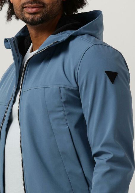 Blauwe PUREWHITE Jack SOFTSHELL JACKET WITH RUBBERBADGE AT SLEEVES - large