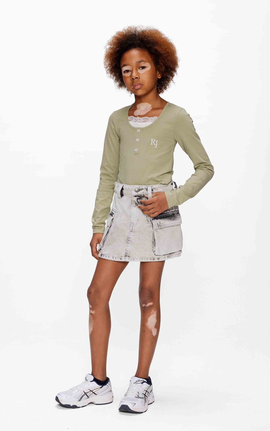 Grijze RETOUR Minirok OLGA - large