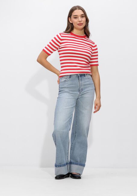 Rode OBJECT Top OBJESTER S/S NEW KNIT PULLOVER - large