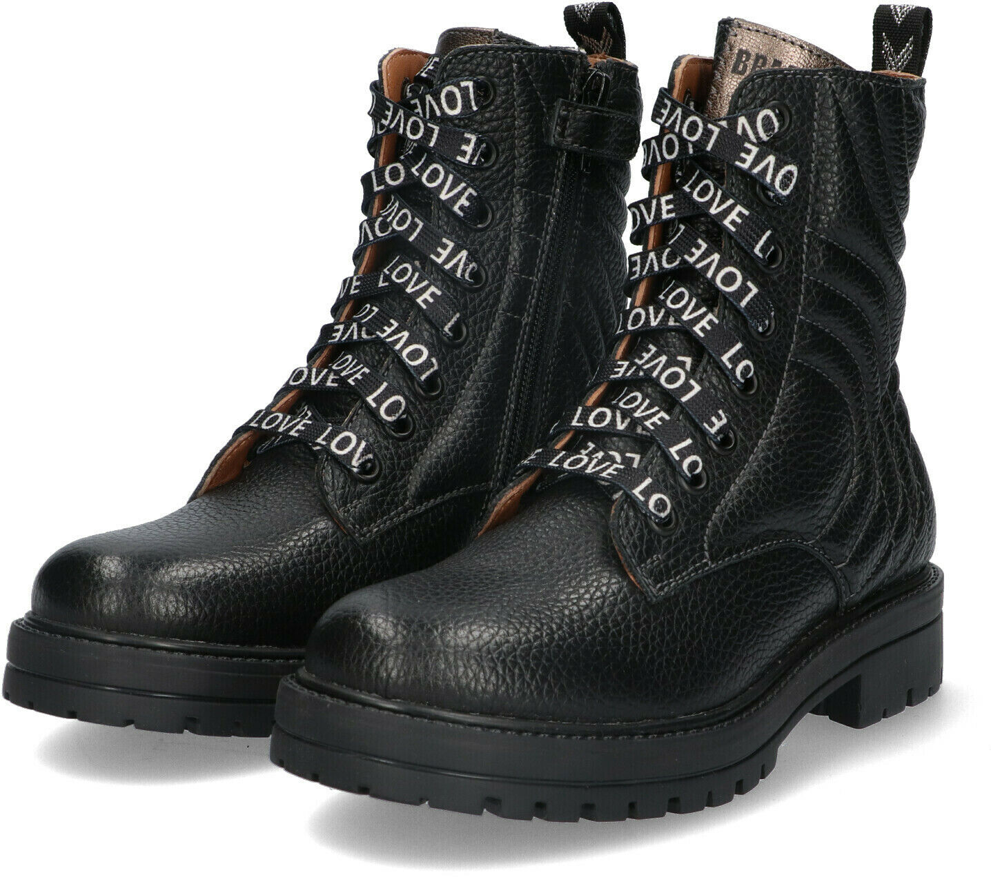 Zwarte BRAQEEZ Veterboots GINGER GABRI - large