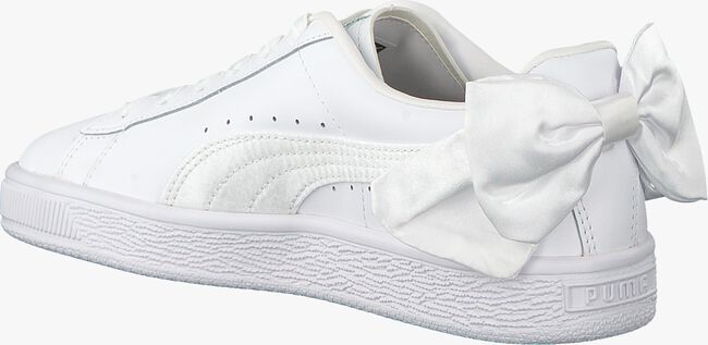 Witte PUMA Lage sneakers BASKET BOW JR - large