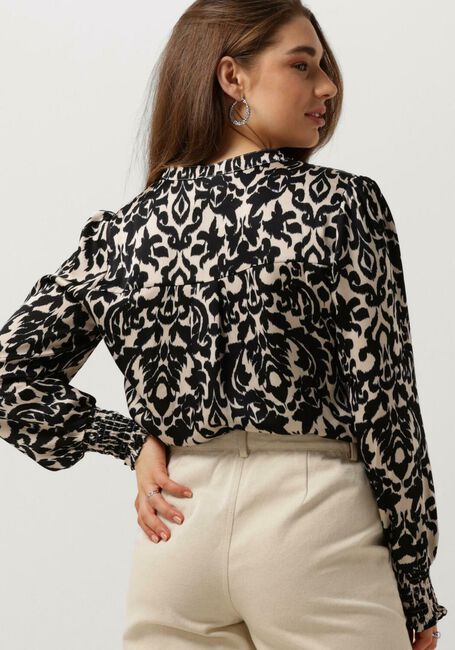 Zwarte NEO NOIR Blouses KALA FLOWER BLUR BLOUSE - large