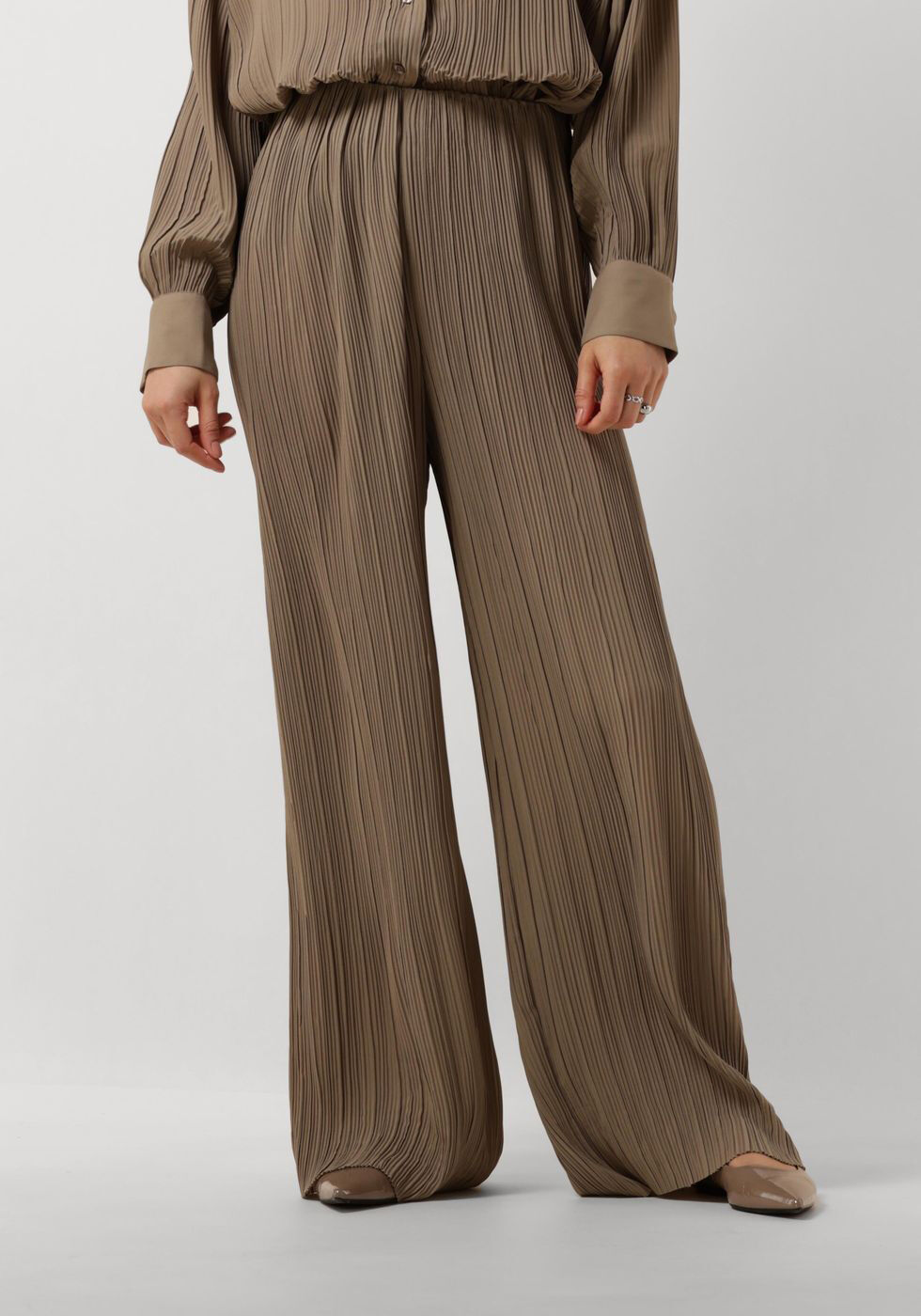 Second Female Beige Tracy Broek voor Vrouwen Second Dames Beige Dames