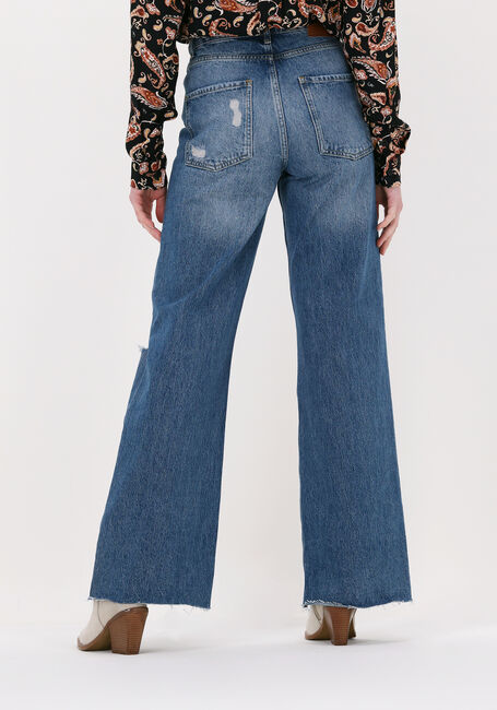Blauwe COLOURFUL REBEL Wide jeans GAIA HIGH RISE WIDE LEG DENIM PANTS - large