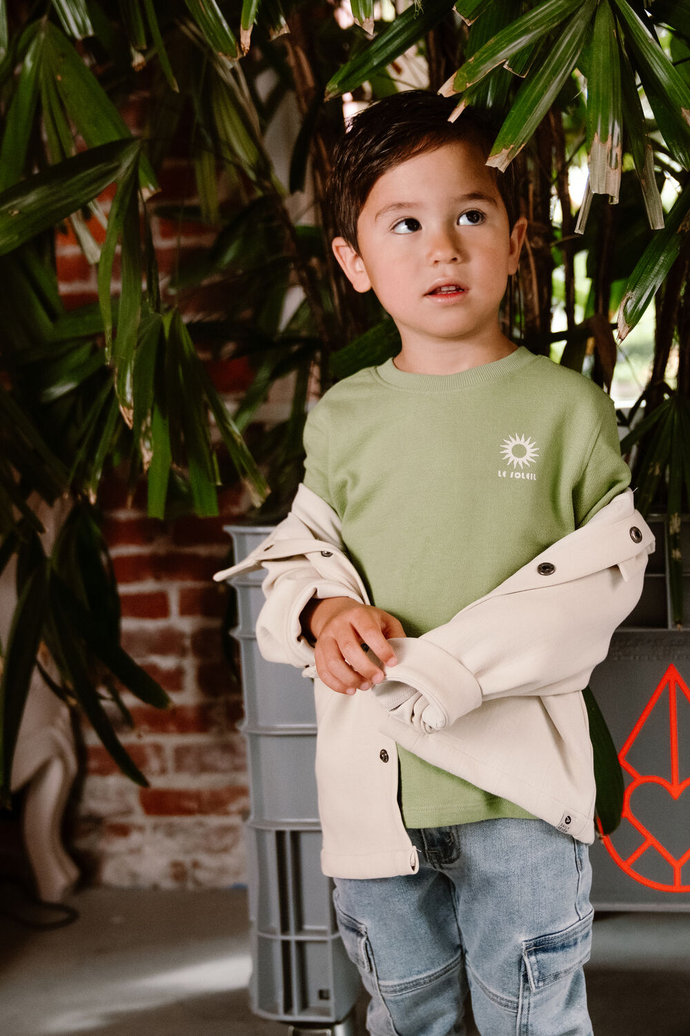 Groene DAILY7 T-shirt T-SHIRT PRINT - large