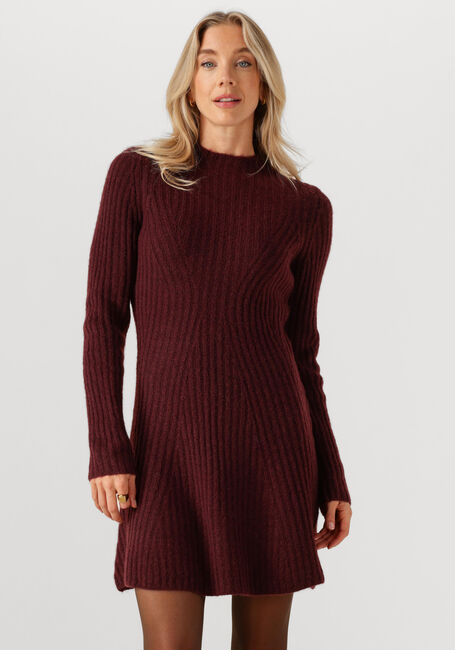 Bordeaux Y.A.S. Mini jurk YASDOLLY LS KNIT DRESS - large
