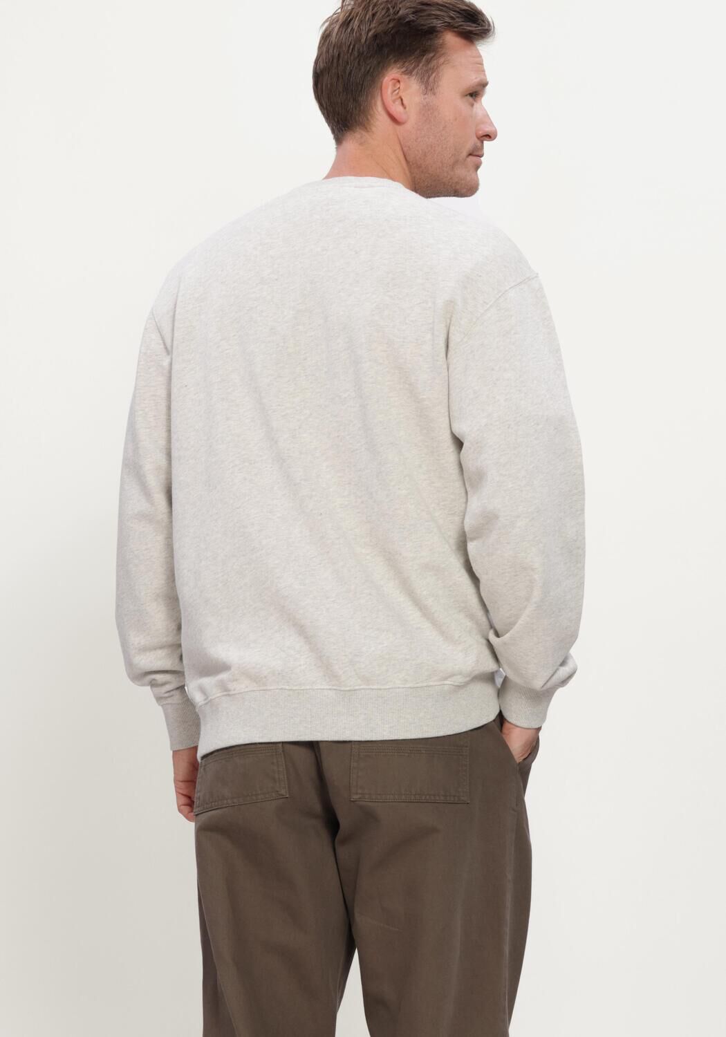 Grijze FOR&Eacute;T Sweater FLAG SWEATSHIRT - large