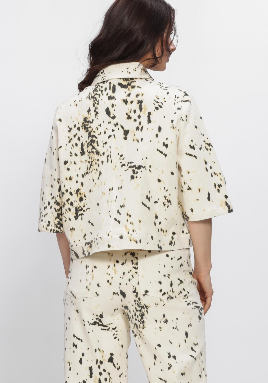 Beige MODSTR&Ouml;M Tops & T-shirts ULIANAMD PRINT SHIRT - large