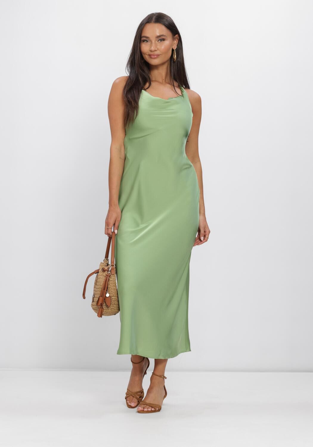 Groene MODSTR&Ouml;M Jurken AIJAMD DRESS - large