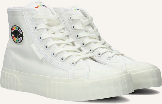 Witte SUPERGA Hoge sneakers 2696 STRIP MULTIC LOGO Witte SUPERGA Hoge sneakers 2696 STRIP MULTIC LOGO - large