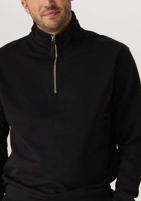 Zwarte PURE PATH Trui LOOSE FIT SWEATERS HALFZIP319 - large