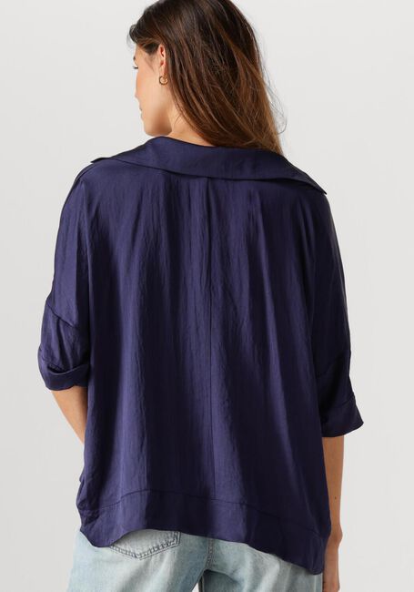 Donkerblauwe SUMMUM Top TOP SHORT SLEEVES SILKY TOUCH - large