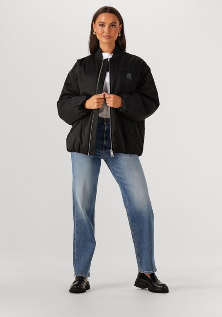 Zwarte TOMMY JEANS Jack TJW LONGLINE BOMBER JACKET - large