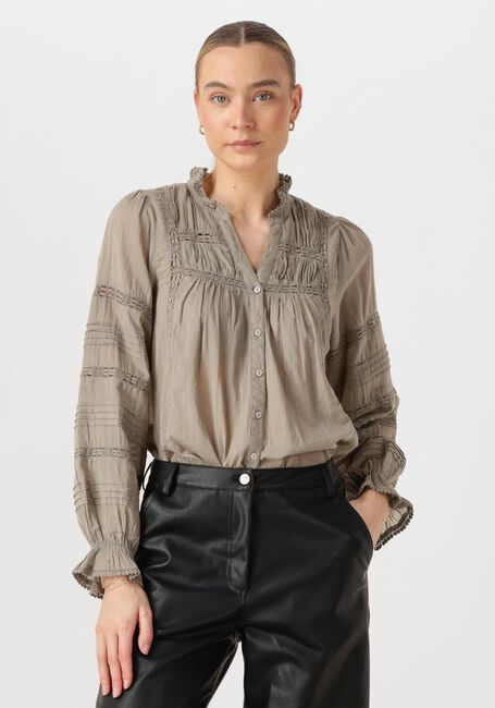 Taupe NEO NOIR Blouses LYLA S VOILE BLOUSE - large