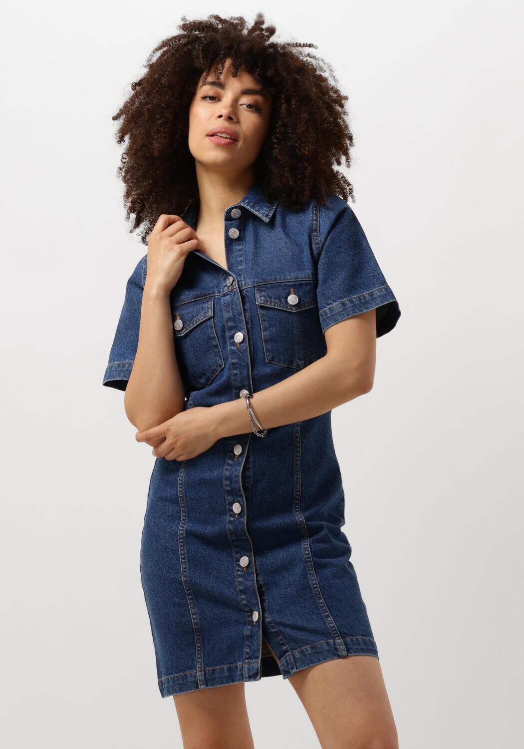 ENVII Dames Jurken Enace Ss Dress 6863 Donkerblauw