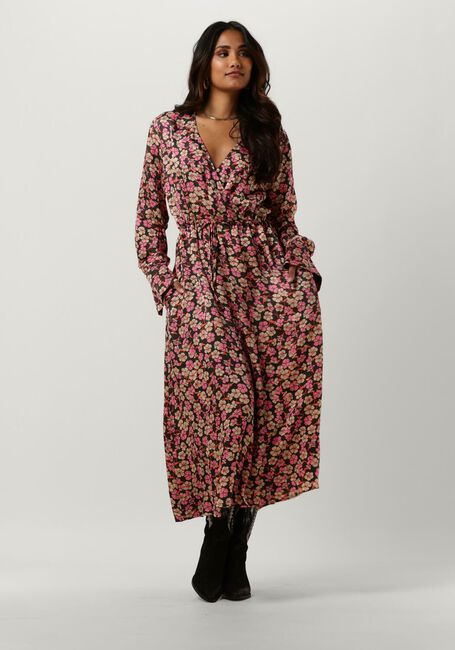 Roze SECOND FEMALE Midi jurk VICTORY V-NECK DRESS - large
