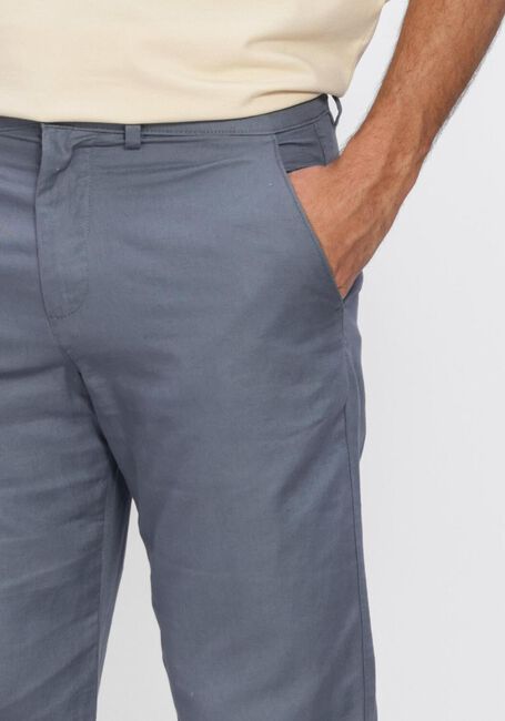 Grijze SELECTED MEN Pantalon SLH196-STRAIGHT MILES LINEN  BLEND PANT - large