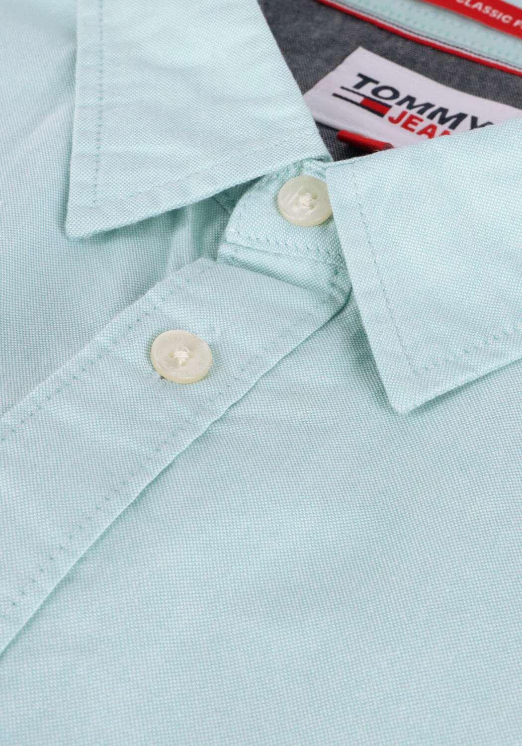Lichtblauwe TOMMY JEANS Casual overhemd TJM CLASSIC OXFORD SHIRT - large