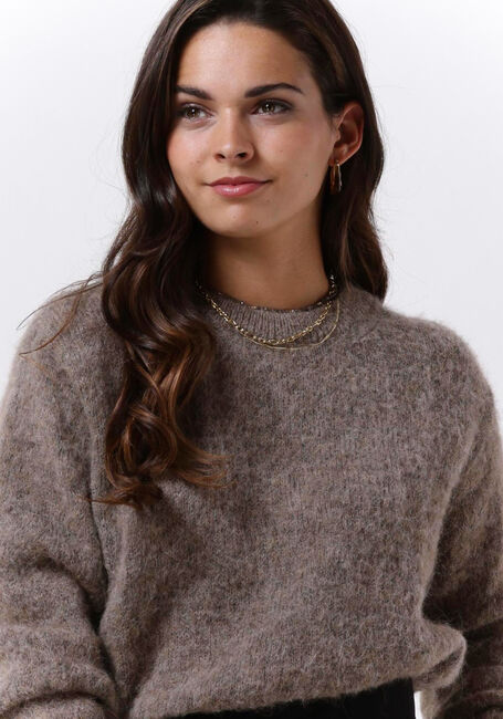 Bruine BY-BAR Trui LANA ECO PULLOVER - large