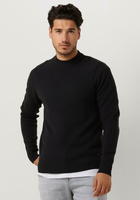Groene DSTREZZED Trui FELL MOCK NECK - large