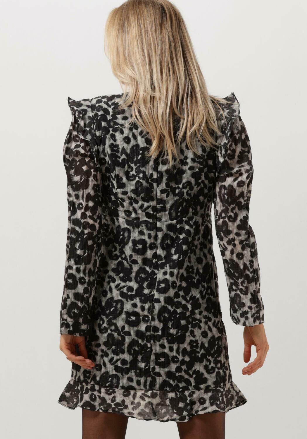 OBJECT Dames Jurken Objruth Ls Short Dress E Aw Fair Leopard