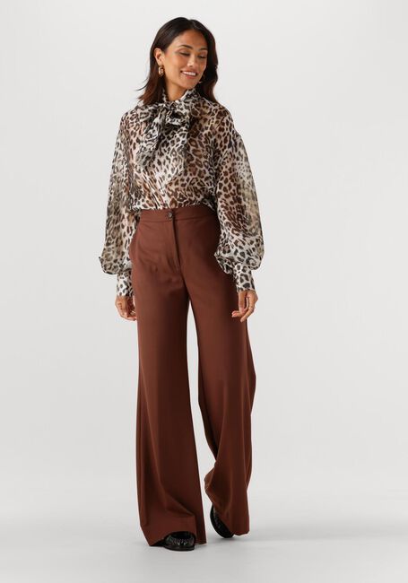 Bruine ACCESS Wijde broek D54-5038-159 - large