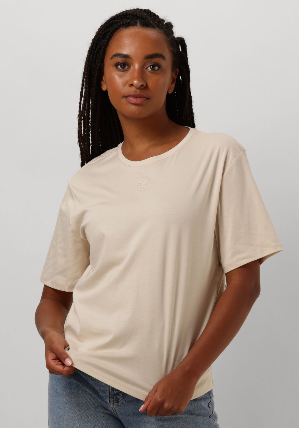 MSCH COPENHAGEN Dames Tops & T-shirts Mschmelea Icon Tee Beige