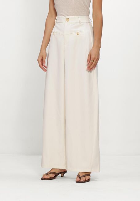 Ecru NEO NOIR Wijde broek MASSIE STRUCTURE PANTS - large