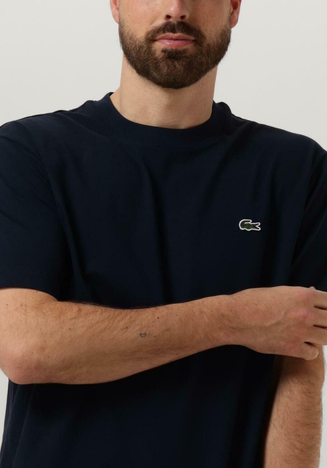 LACOSTE Heren Polo's & T-shirts 1ht1 Men's Tee-shirt Donkerblauw