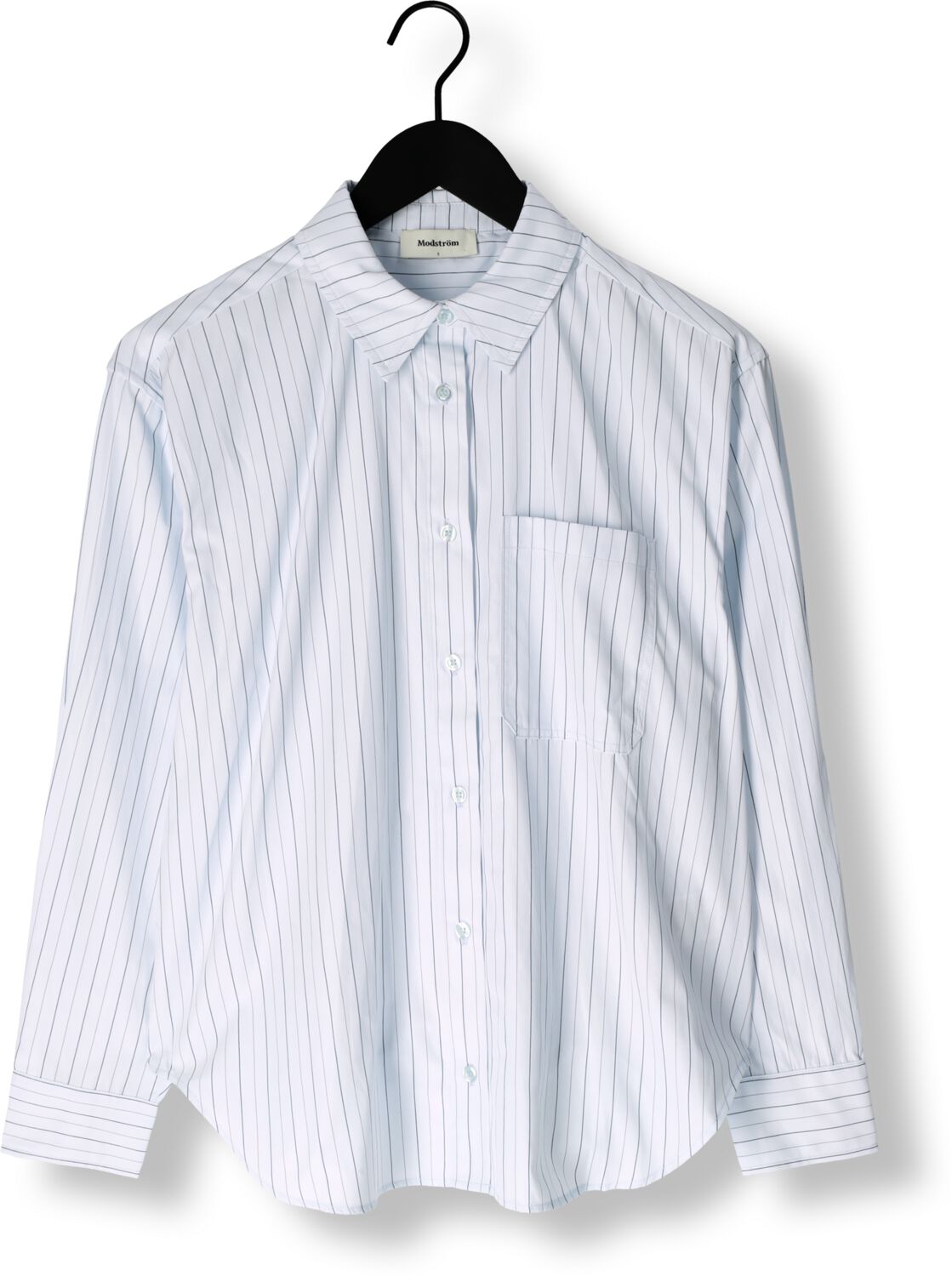 MODSTRÖM Modström Dames Blouses Millemd Stripe Shirt Lichtblauw
