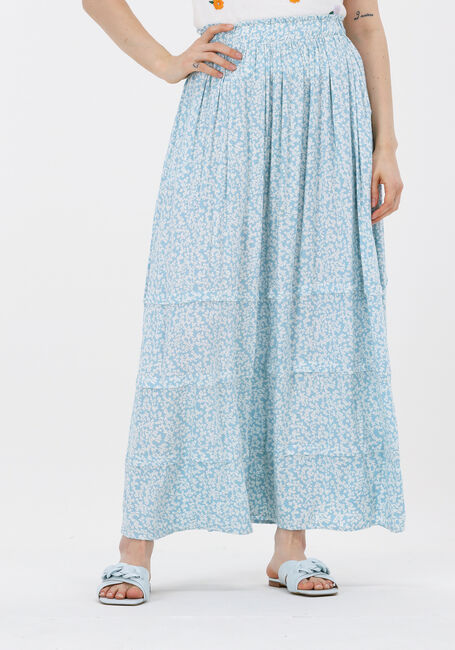 Lichtblauwe Y.A.S. Maxirok YASSTELLI HW ANKLE SKIRT - large