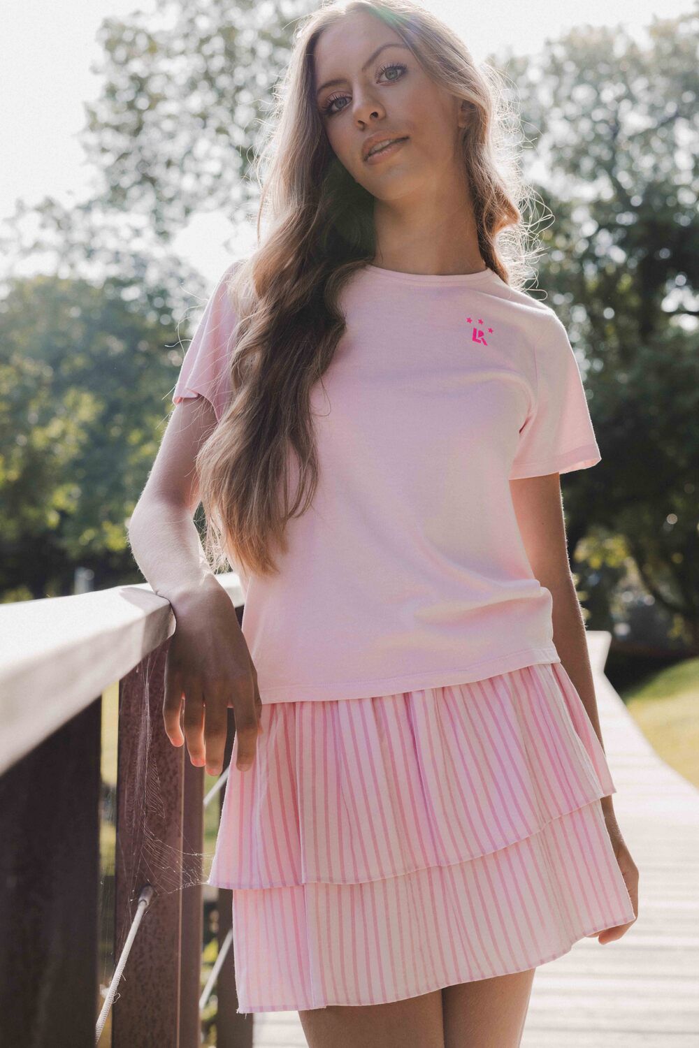 Lichtroze LOOXS 10sixteen T-shirt 2512-5431 - large