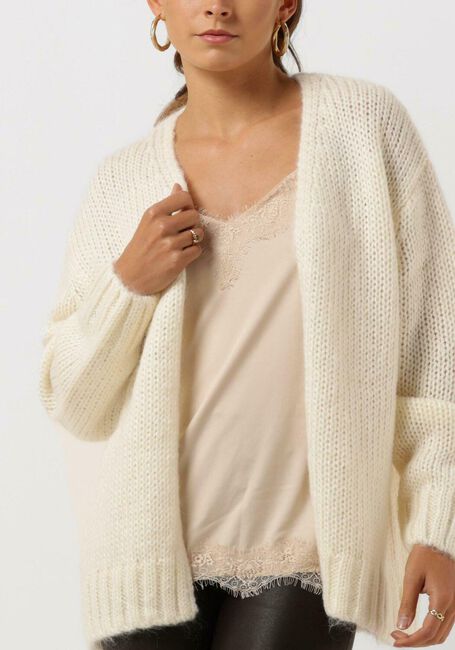 Beige SELECTED FEMME Vest SUANNE LS KNIT CARDIGAN - large