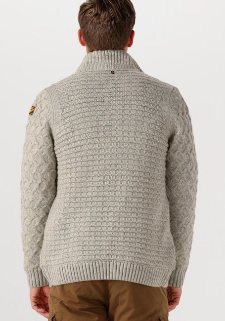 Grijze PME LEGEND Vest HEAVY KNIT MIXED YARN - large