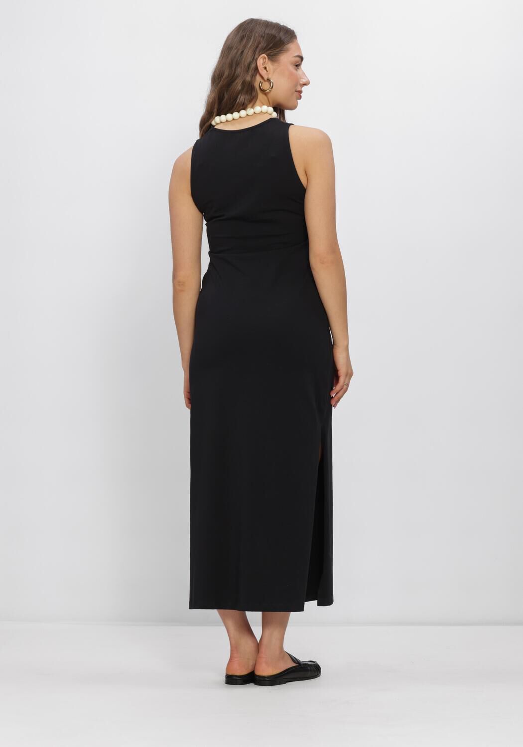 Zwarte SUMMUM Jurken DRESS COTTON ELASTANE HEAVY - large