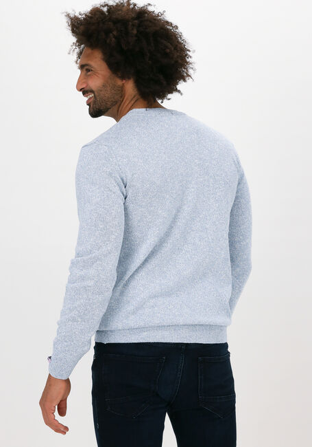 Lichtblauwe SCOTCH & SODA Trui MELANGE SWEATER CONTAINS RECYC - large